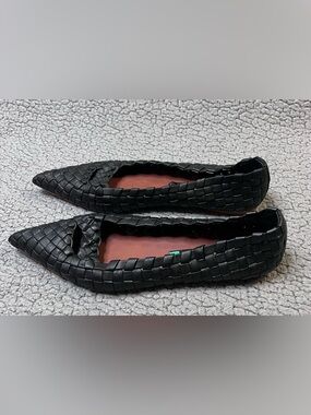 Zara Woven Ballet Flats Womens Size 29 Black And Brown